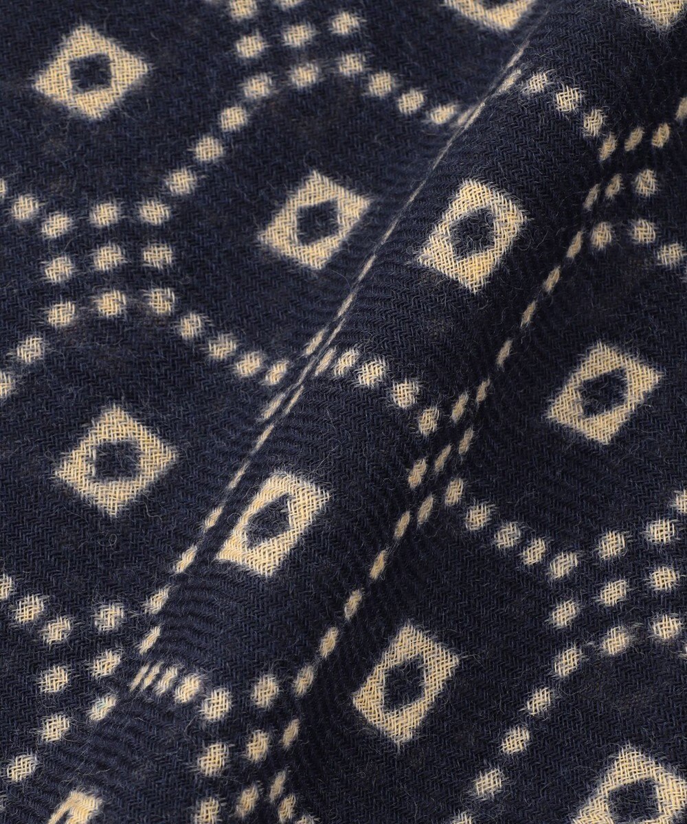 JOSEPH ABBOUD 【イタリア製/CAMERUCCI ARCHIVIO】ジオメトリッククレスト ストール 