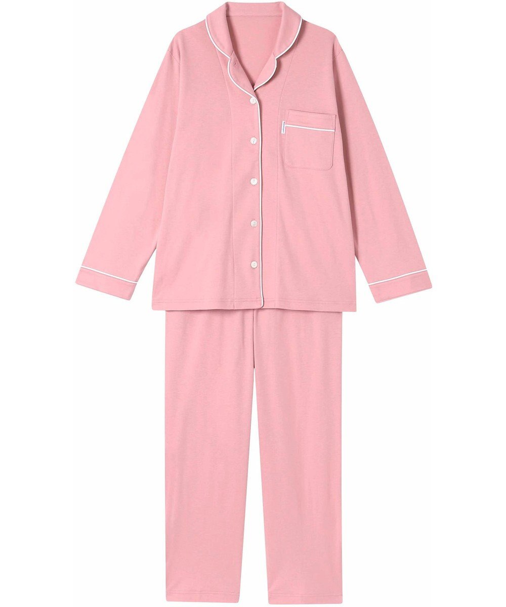 ワコール／睡眠科学 パジャマ 長袖 長ズボン 綿100%(天綿)（本体） ここちよく眠れる なめらかでやわらかい レディース YDX503 睡眠科学／ワコール 