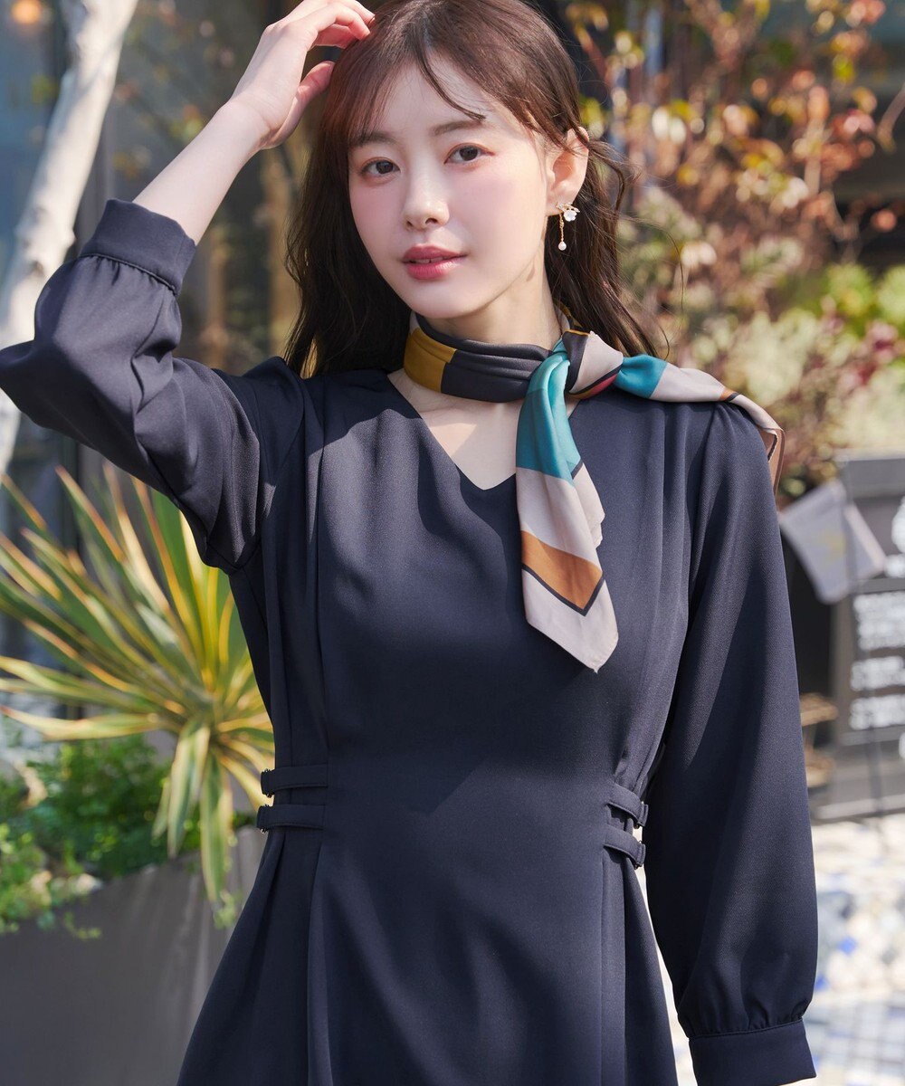 Tiaclasse L サイドベルトデザインワンピース 