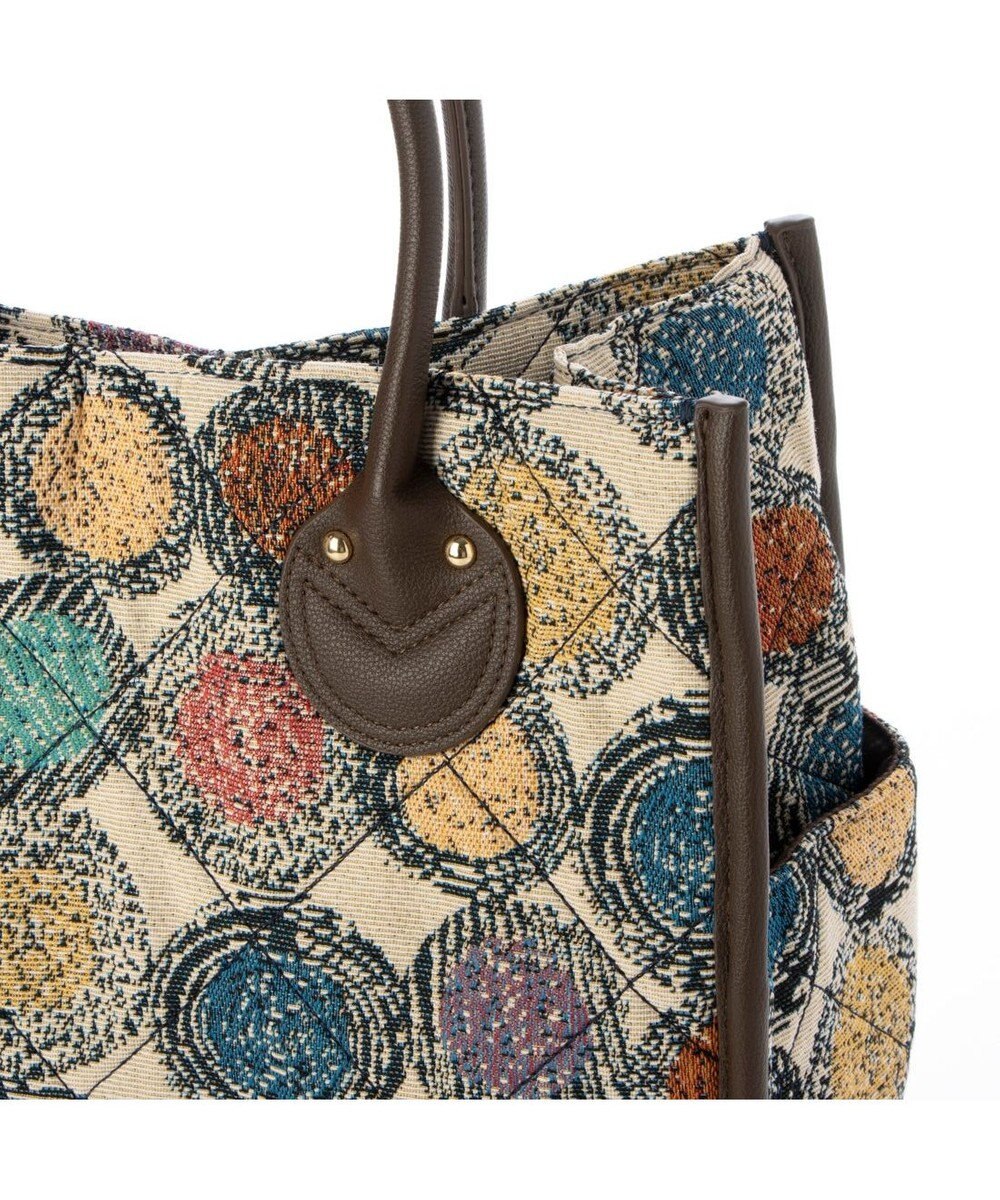 UNBILLION カシュカシュ cachecache / ジャガードキルティングスクエアトートバッグM 