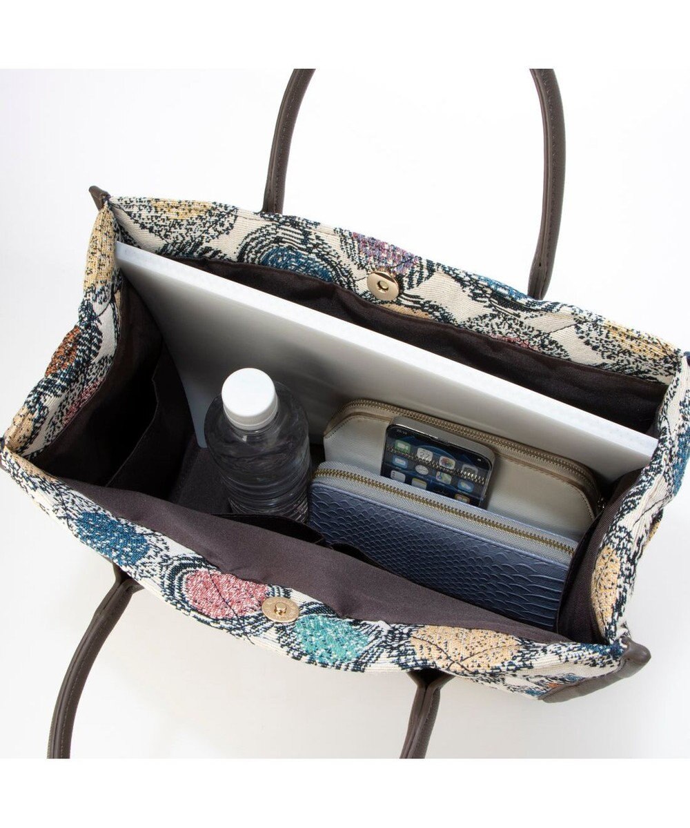 UNBILLION カシュカシュ cachecache / ジャガードキルティングスクエアトートバッグM 