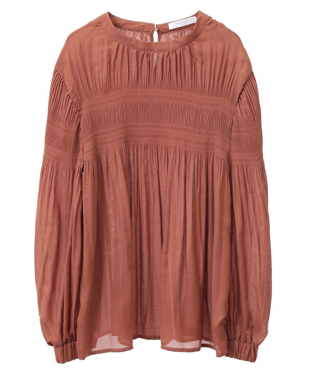 Green Parks マジョリカプリーツブラウス 