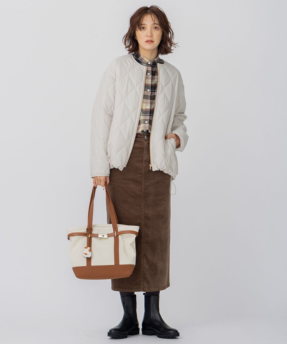 23区 L 【洗える】中綿キルティング ショート ブルゾン 