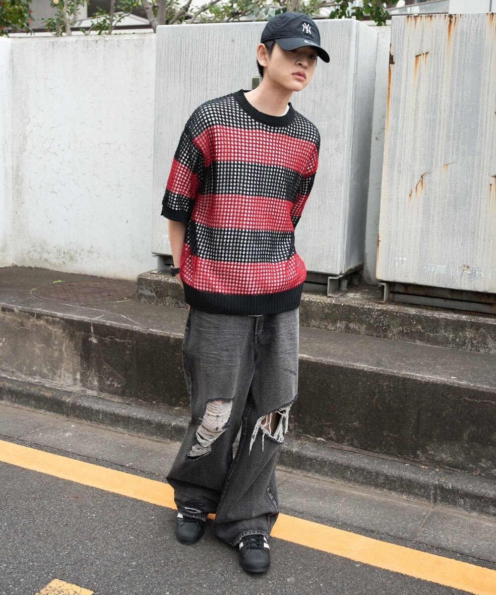 WEGO 【３点SET】アンサンブルメッシュニットプルオーバー（SS） 