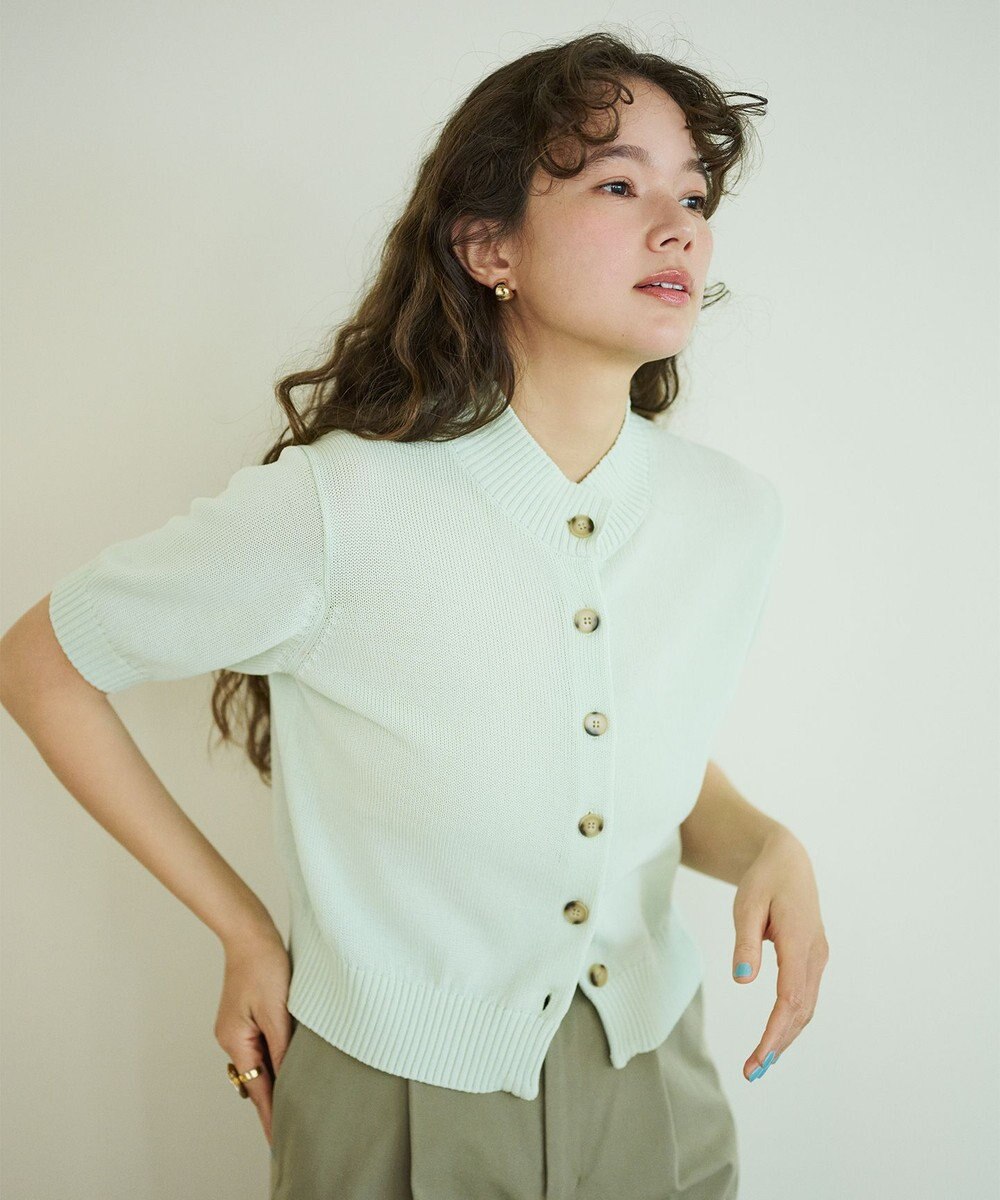 #Newans 〈花乃まりあさんコラボ〉コットンコードカーディガン 