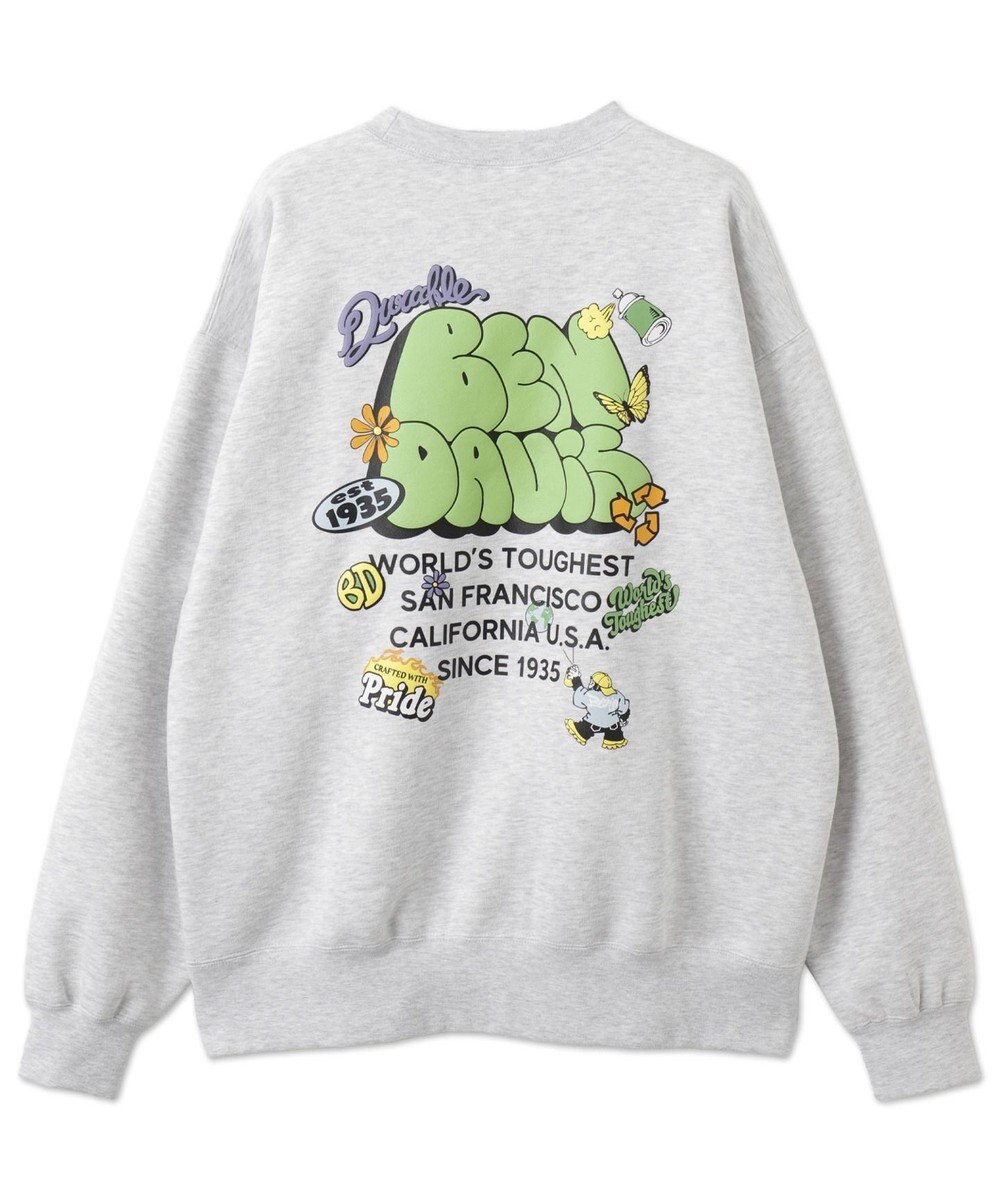 WEGO 【ユニセックス着用ITEM/MLサイズ展開/裏起毛】別注BENDAVISプランプロゴプルオーバー 