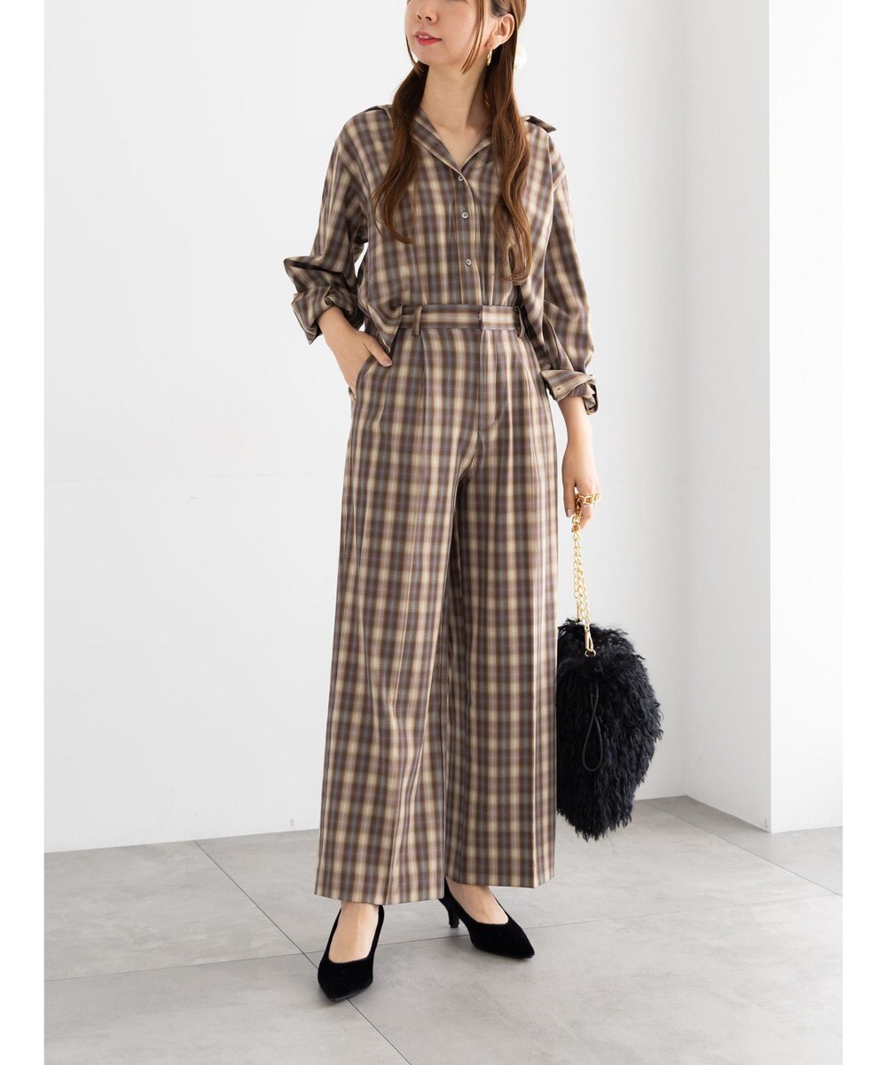 Te chichi チェックショートシャツ（セットアップ可）《2025Autumn catalog item》 