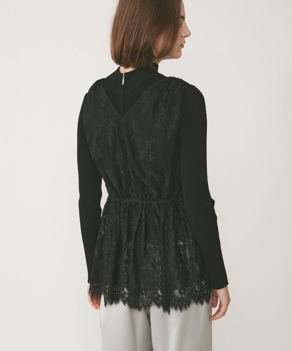 GRACE CONTINENTAL レースノースリーブブラウス 