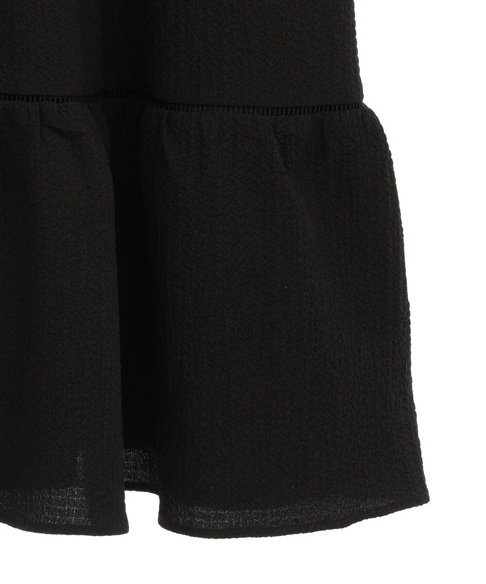 earth music&ecology バックリボンパフスリーブミニワンピース 