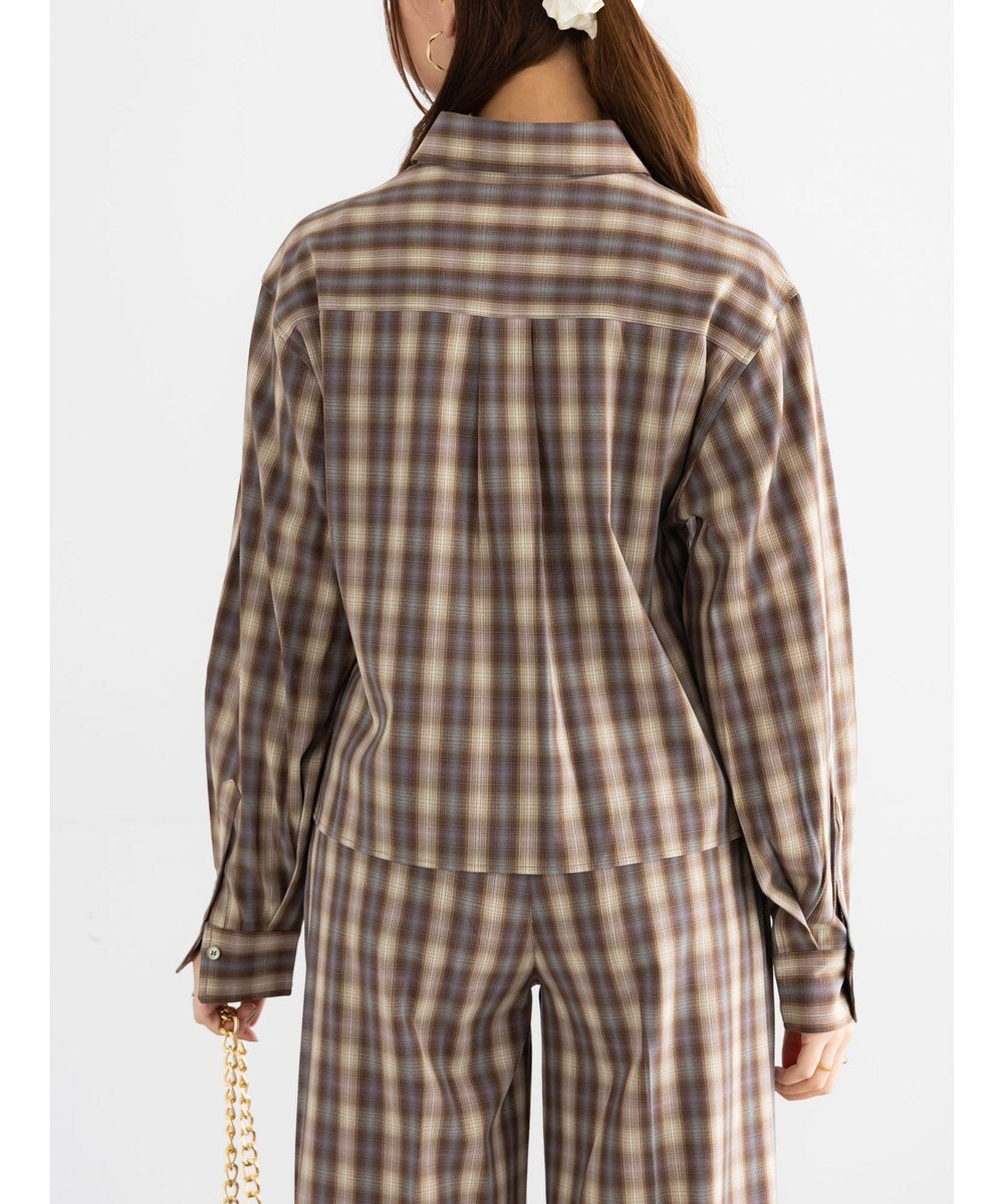 Te chichi チェックショートシャツ（セットアップ可）《2025Autumn catalog item》 