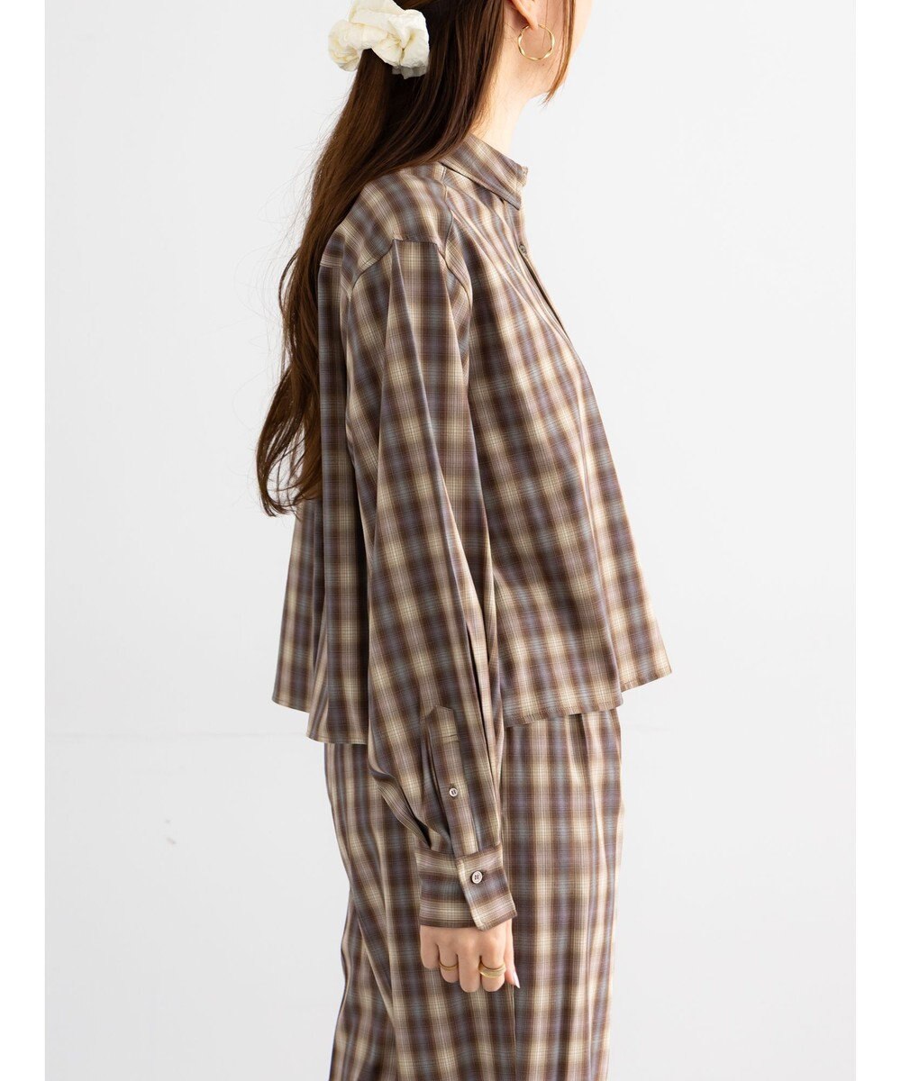 Te chichi チェックショートシャツ（セットアップ可）《2025Autumn catalog item》 