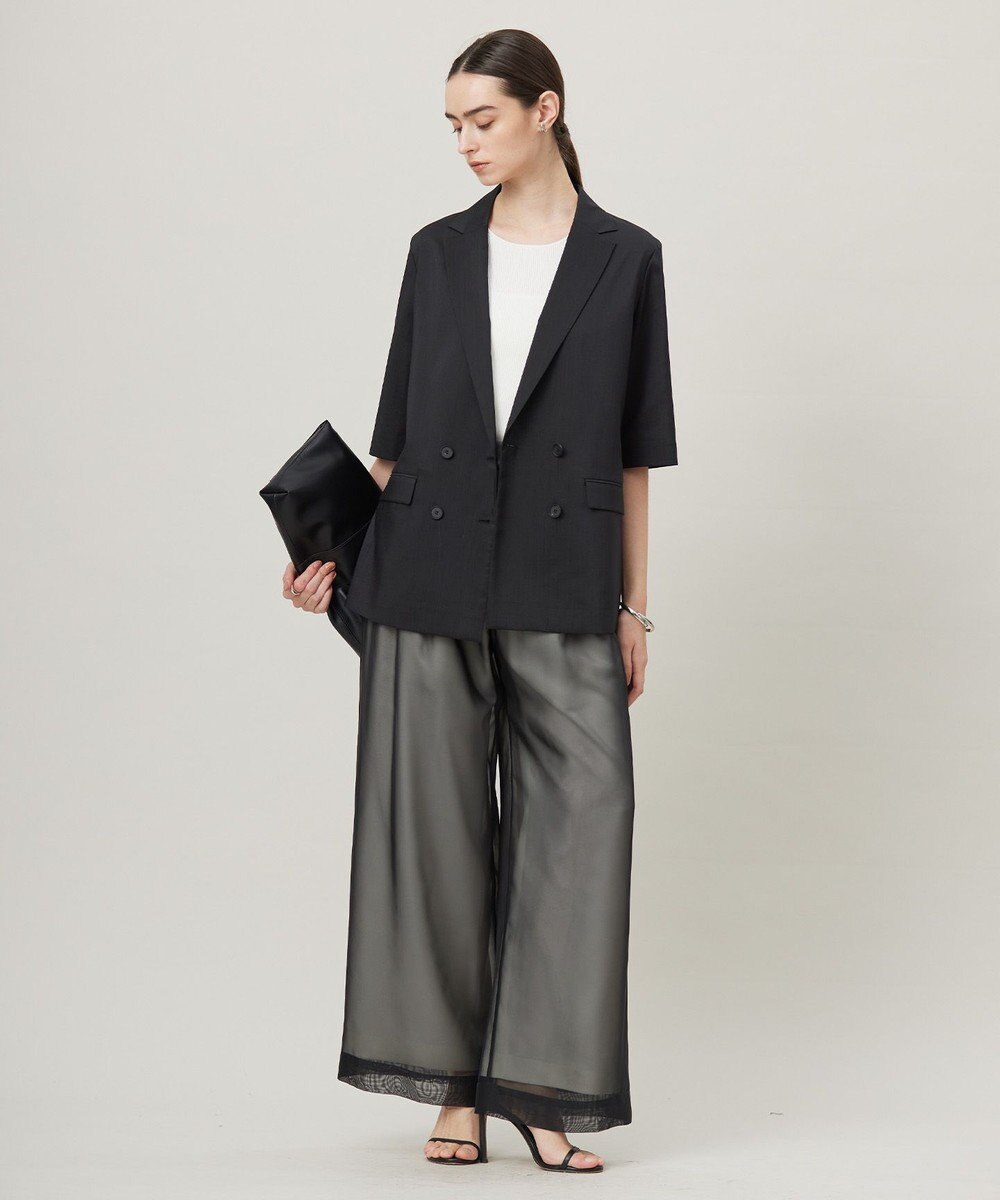 ICB L 【洗える】 シアーレイヤードパンツ 