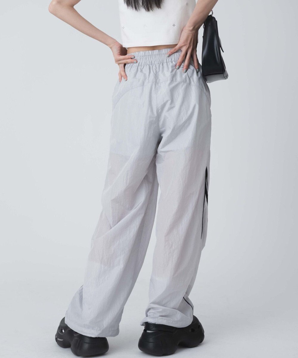 WEGO 【ウエストゴム】パイピングトラックパンツ 