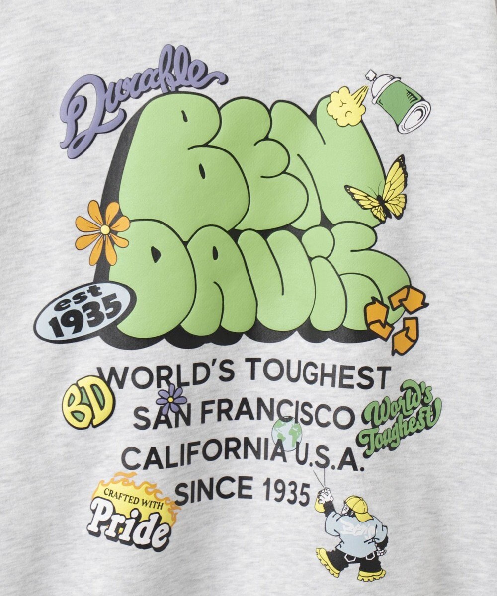 WEGO 【ユニセックス着用ITEM/MLサイズ展開/裏起毛】別注BENDAVISプランプロゴプルオーバー 