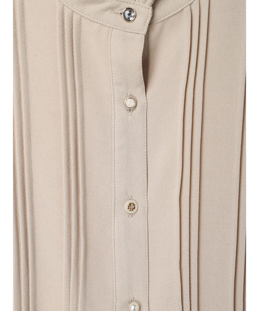 Green Parks ・ＥＬＥＮＣＡＲＥ　ＤＵＥ　イロイロ釦ピンタックブラウス 