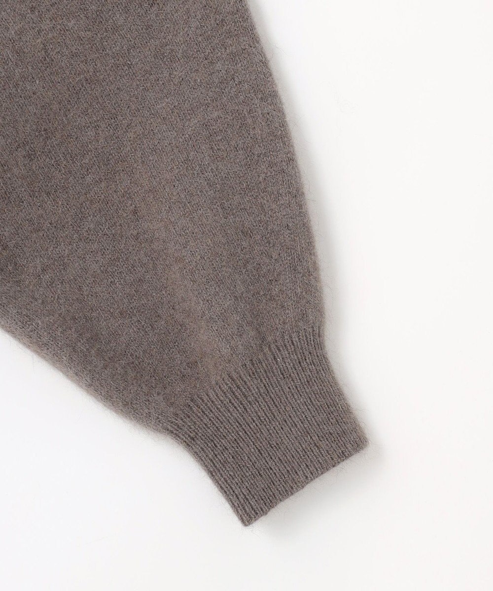 組曲 L フラッフィーファーＶネック ニット 