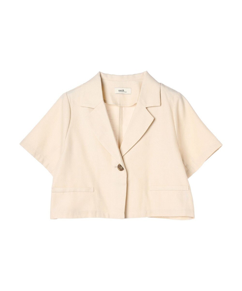 earth music&ecology リサイクルポリエステルブレンドショートシャツ 