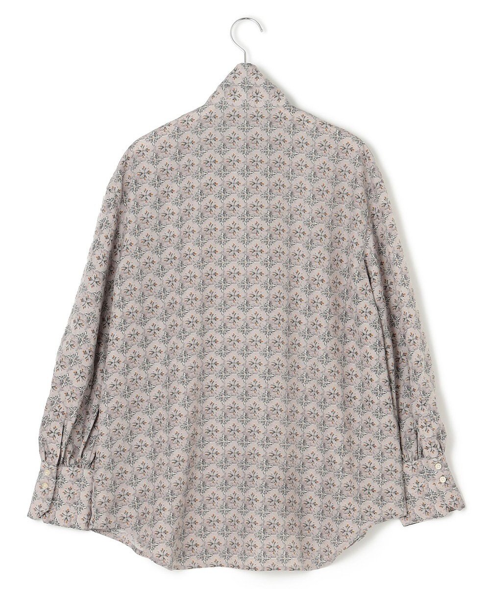 J.PRESS YORK STREET 【WOMEN】タイルプリント ボウタイブラウス 