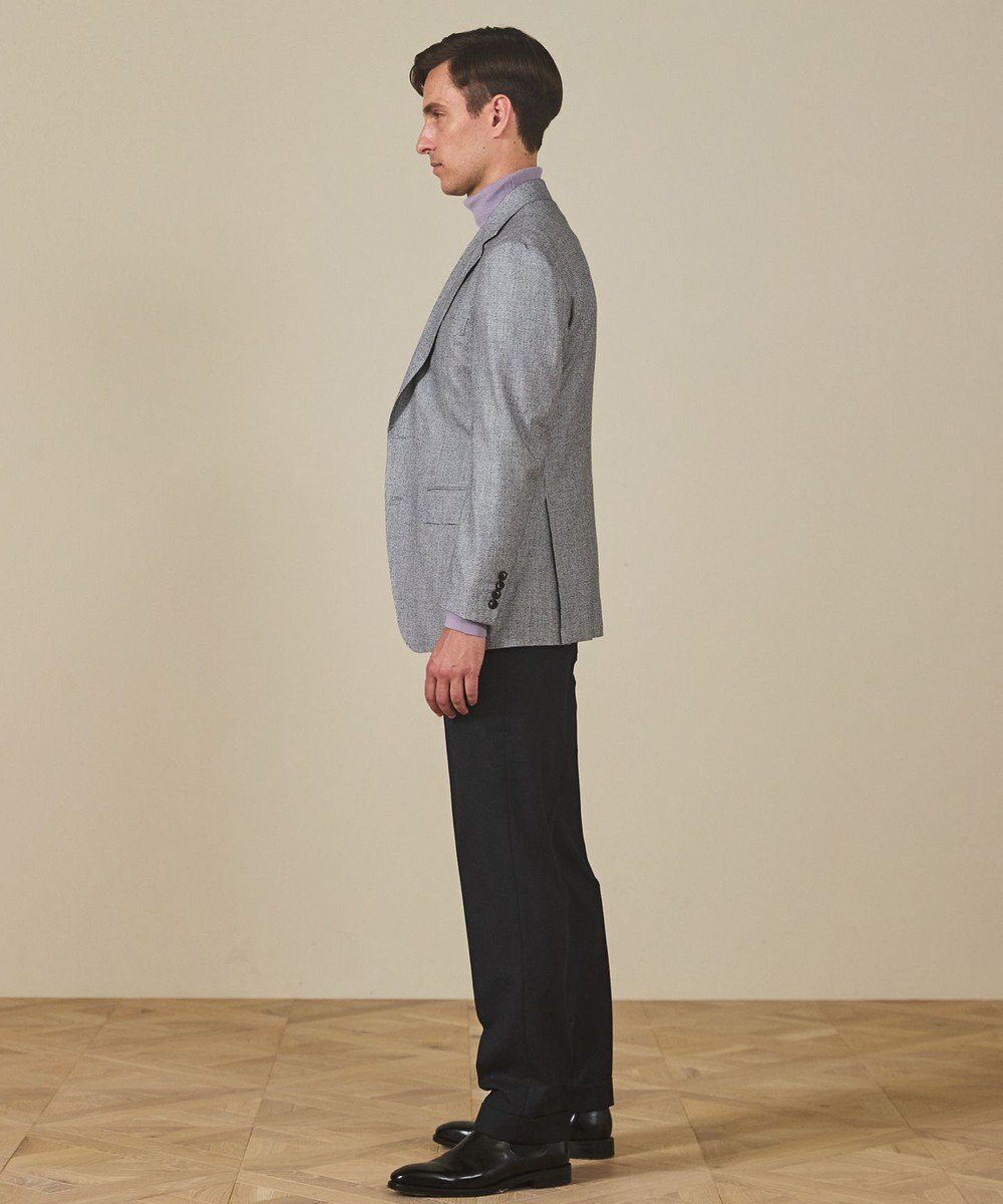 GOTAIRIKU 【CANONICO/カノニコ】サキソニーウールコットンブレンド ジャケット_グレー千鳥柄 