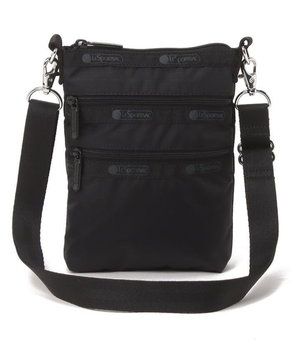 LeSportsac 3 ZIP CROSSBODY/リサイクルドブラックJP 