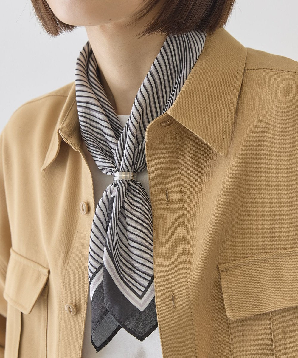 AMERICAN HOLIC 【リングSET】波ストライプ柄スカーフ 