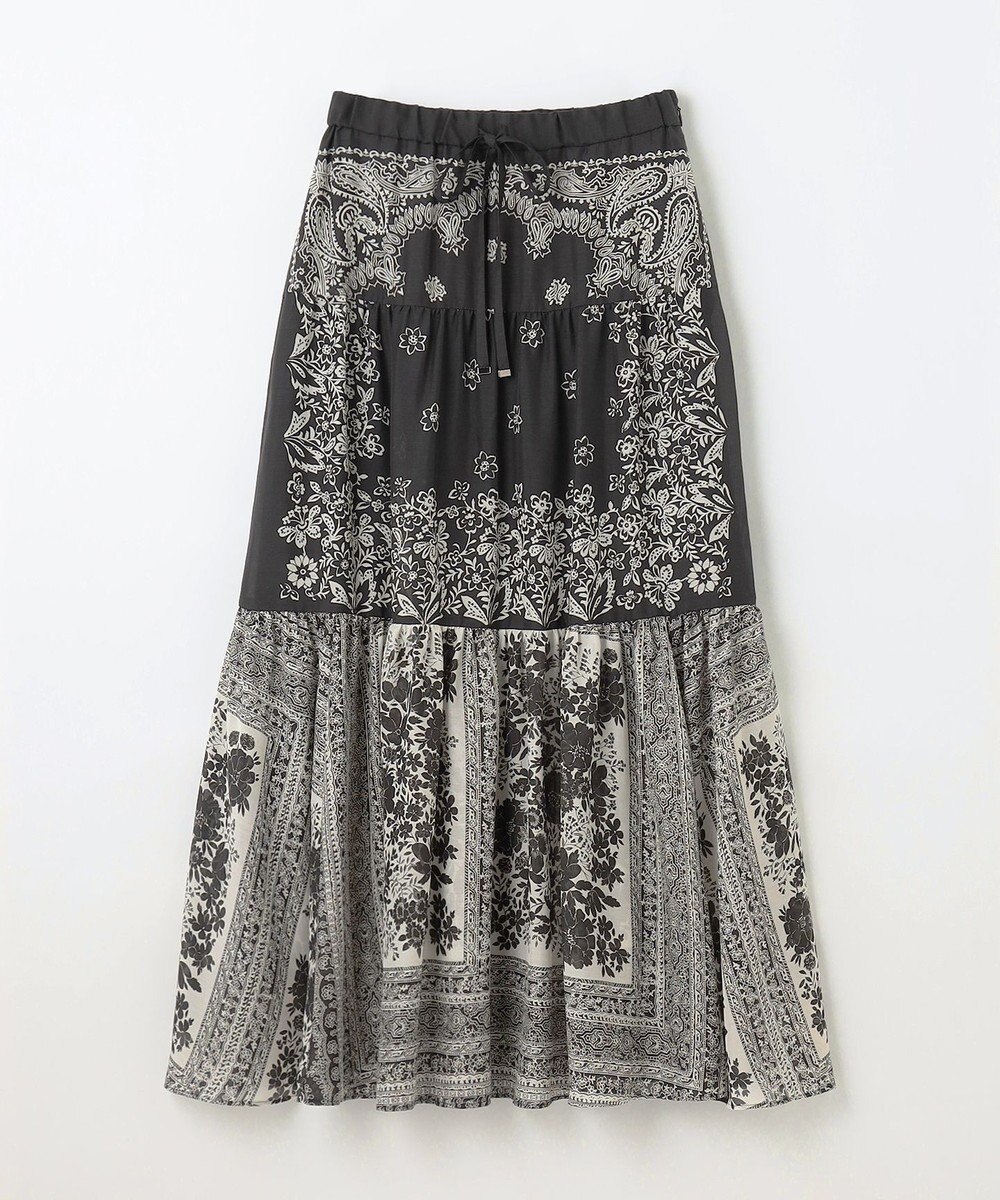 GRACE CONTINENTAL バンダナティアードスカート 