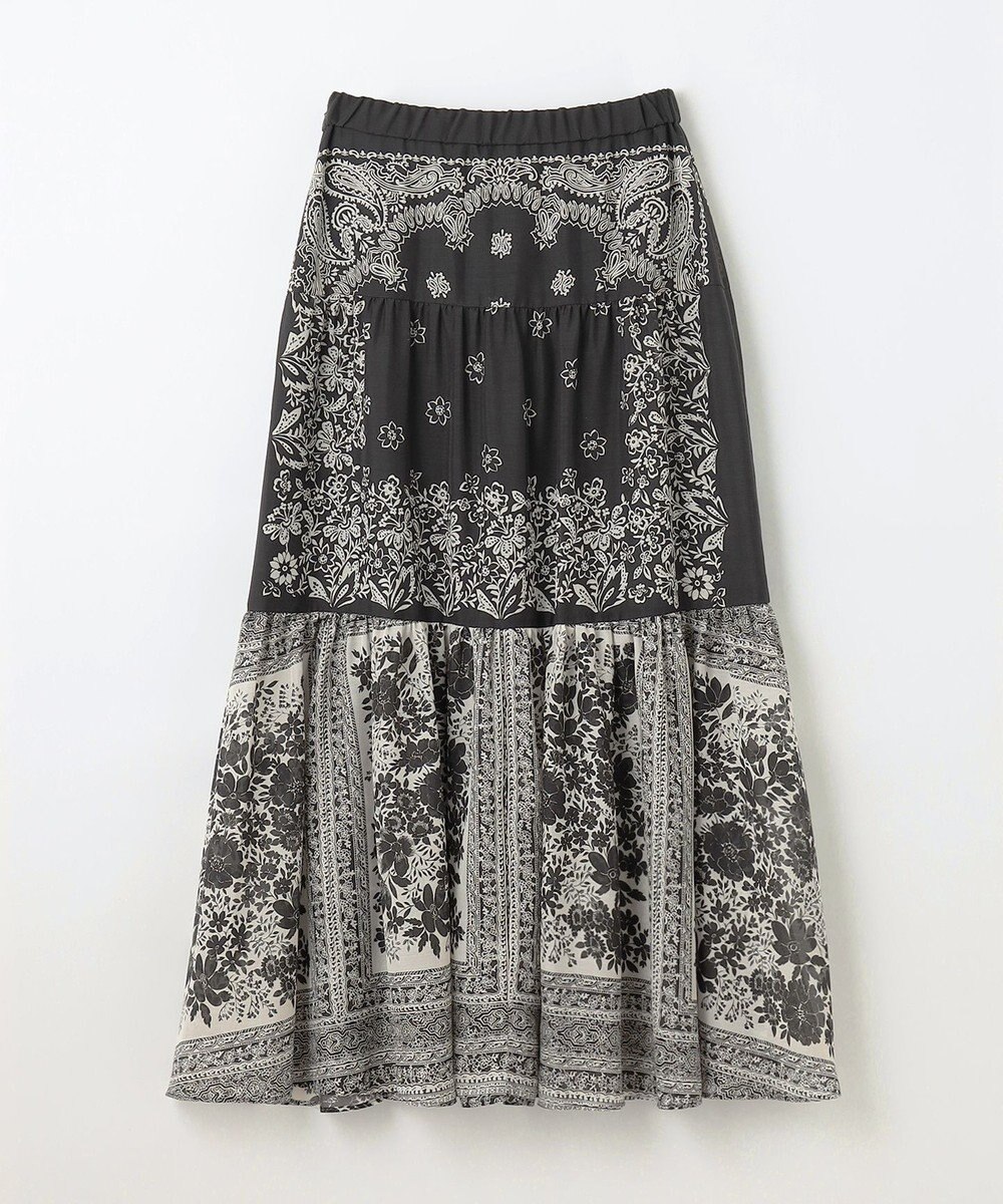 GRACE CONTINENTAL バンダナティアードスカート 