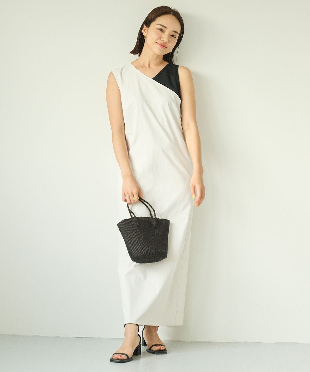 #Newans モダンバイカラーワンピース 