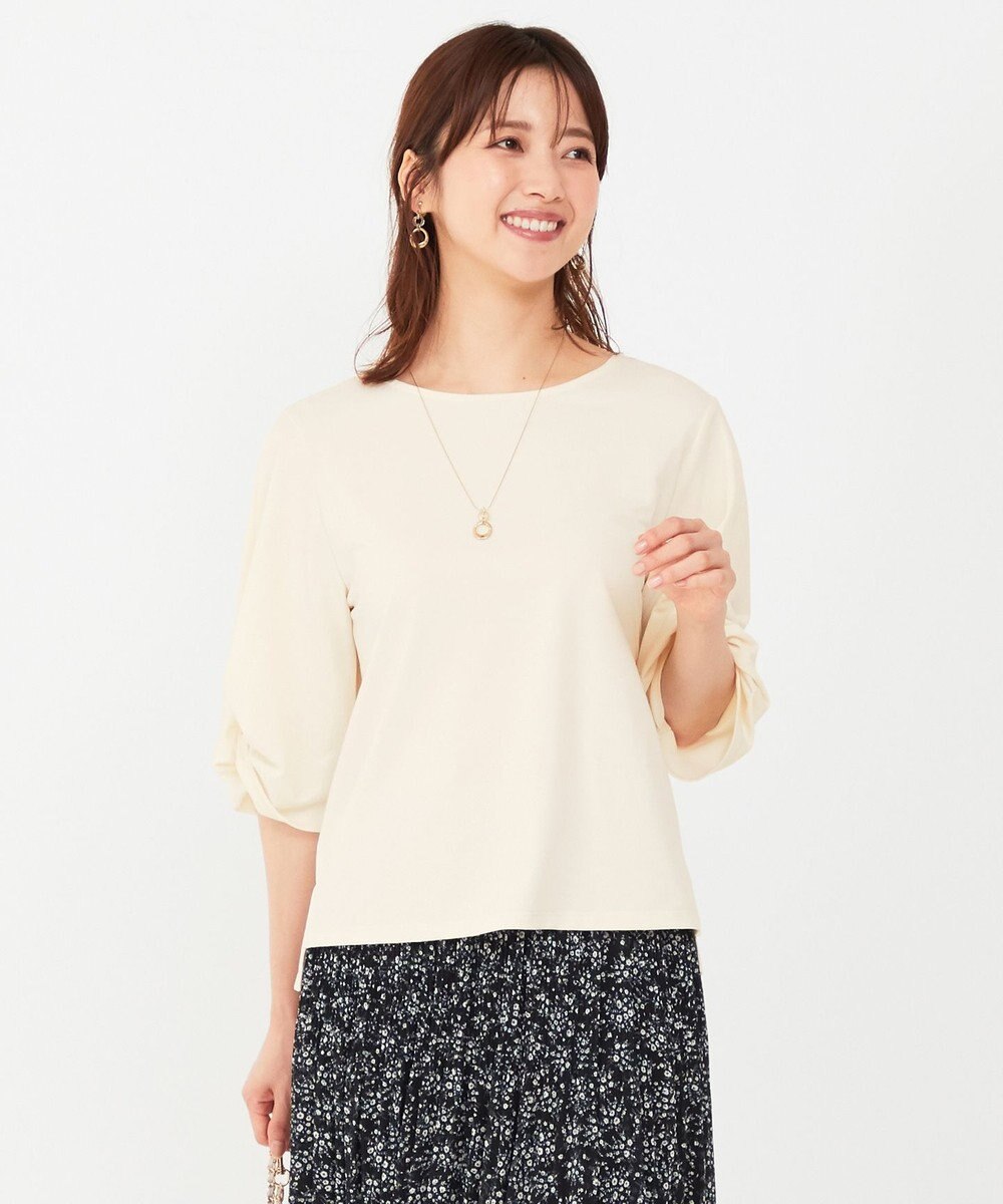 ANY SIS 【接触冷感・UVカット】サカリバ袖ねじり プルオーバー 