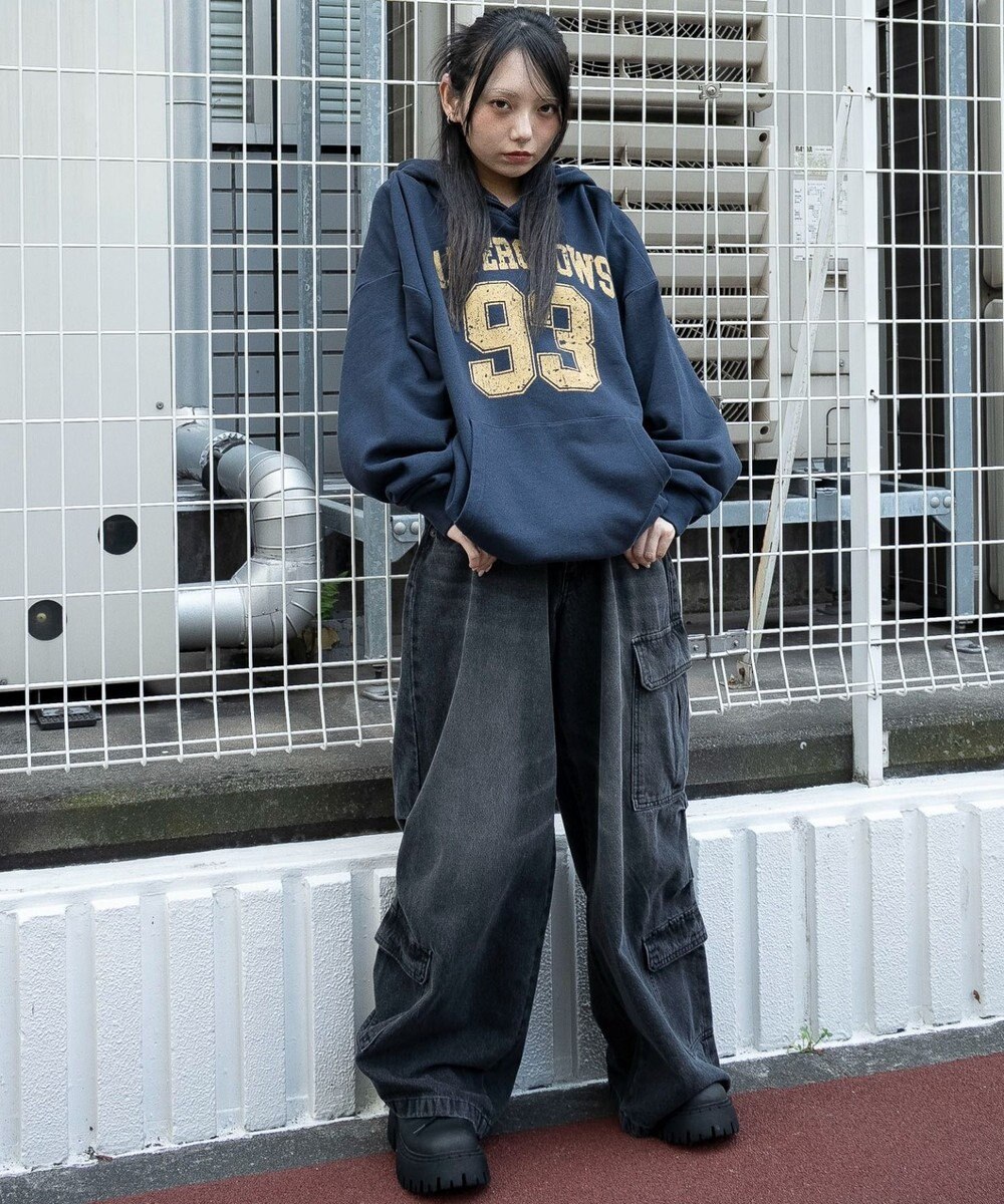 WEGO グラフィックプルパーカー 