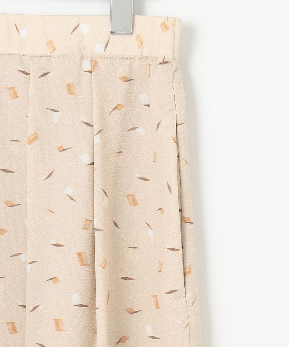 自由区 【洗える・XSサイズあり】ブラッシュドシャドープリント スカート 