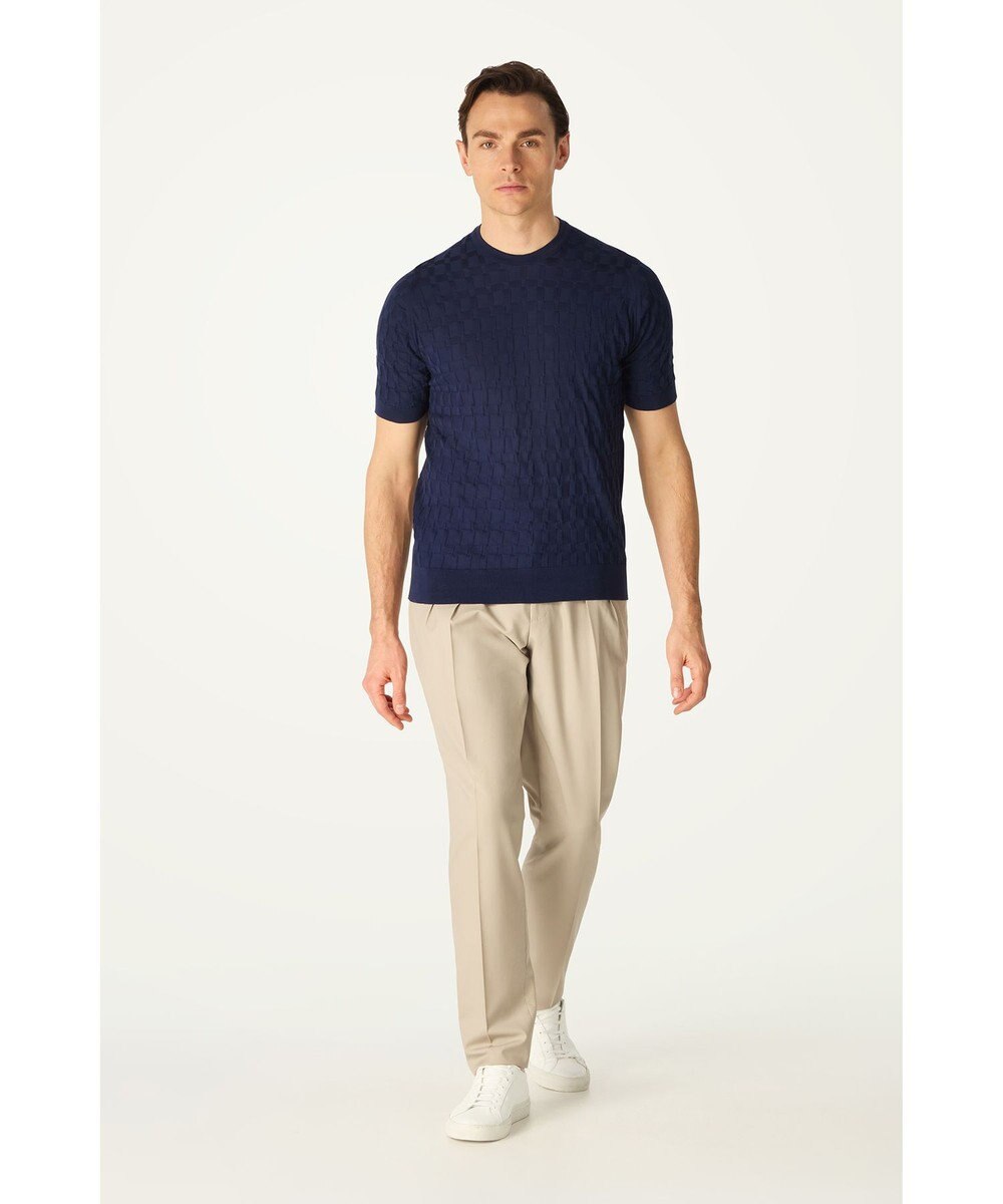 DAKS John Smedley for DAKS ハウスチェックTシャツ 