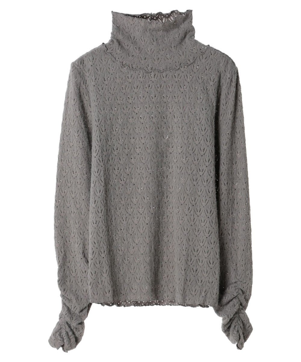 earth music&ecology 起毛レースハイネックインナー 