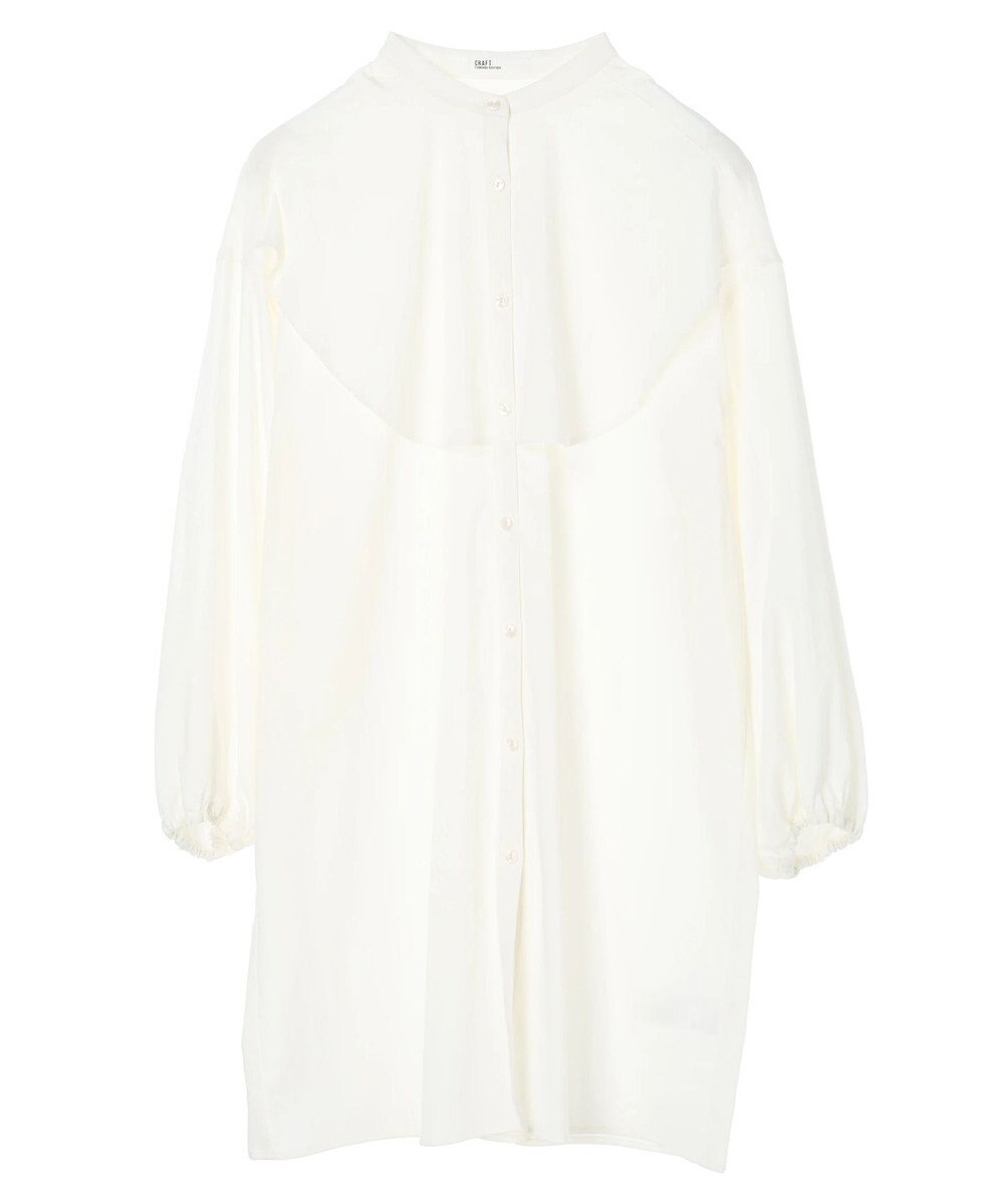 CRAFT STANDARD BOUTIQUE レーヨンデシンフリルチュニック 