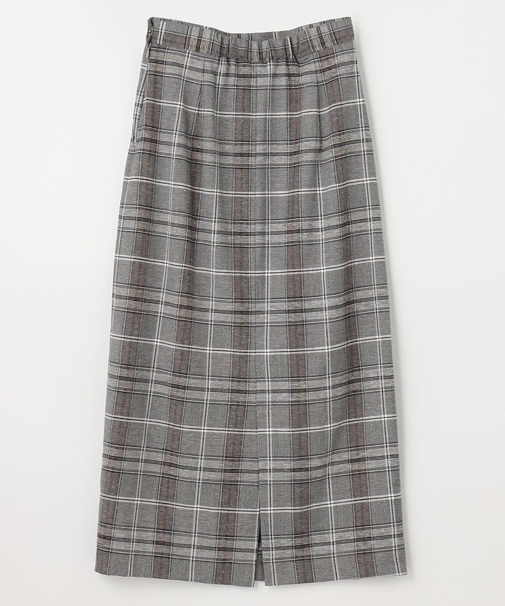 ANY 【ウエストゴム/ストレッチ】チェックタイトスカート 
