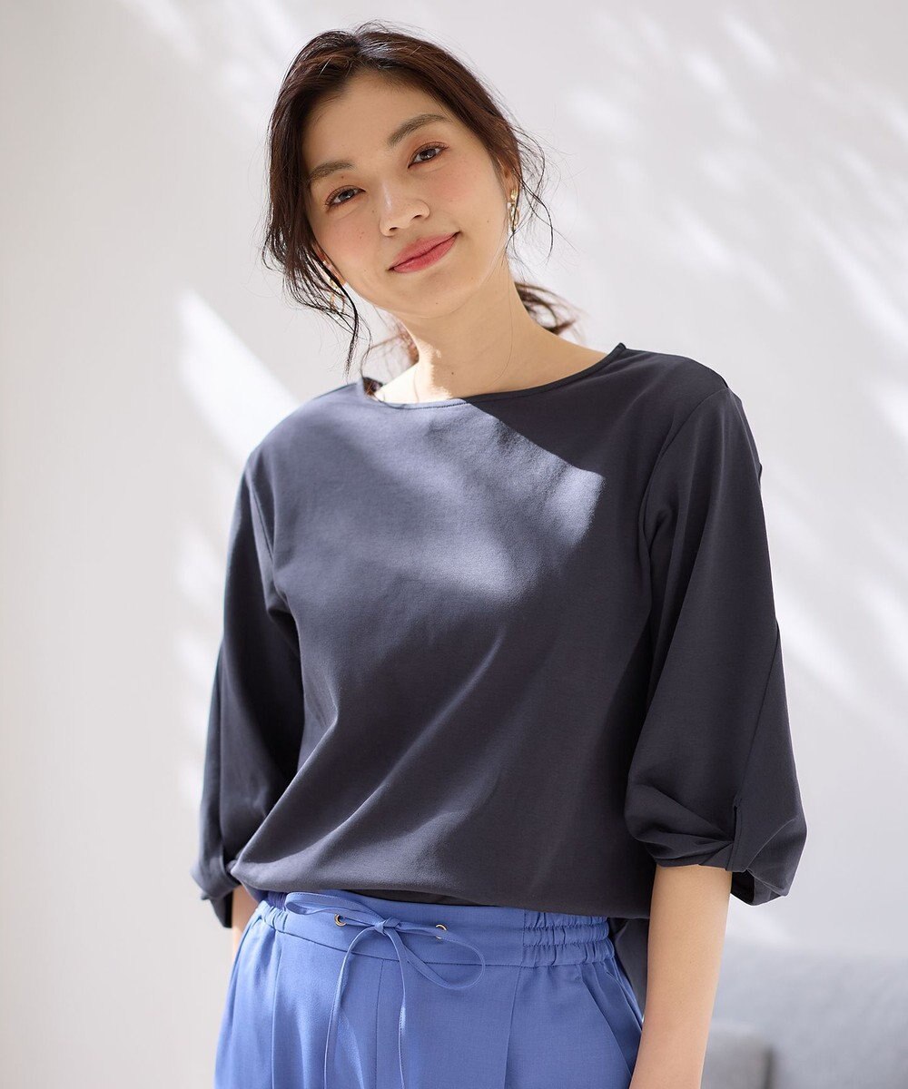 ANY 【WEB限定】シルケットスムース ツイストリーブプルオーバー 