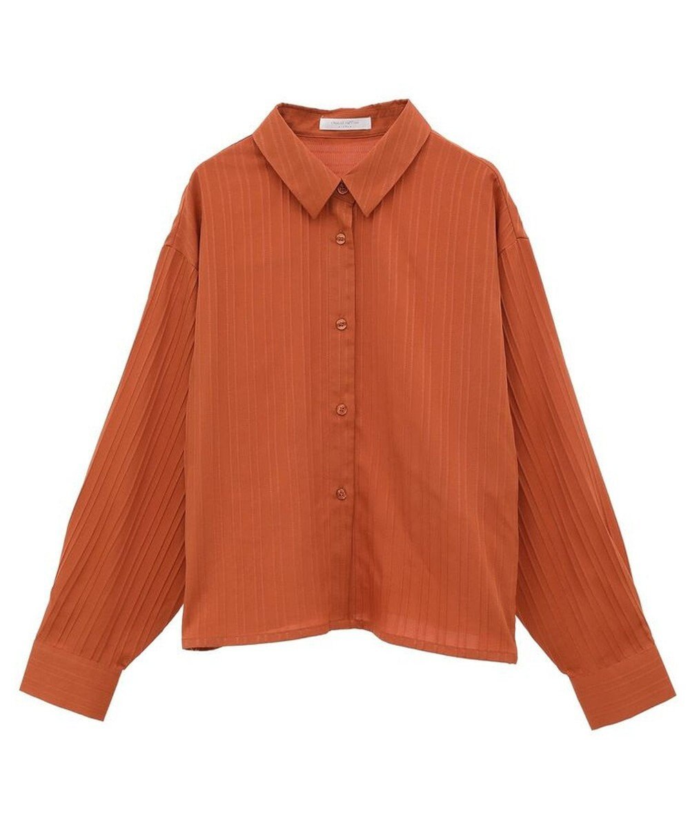 Green Parks サイドドロストショート丈シャツ（無地） 