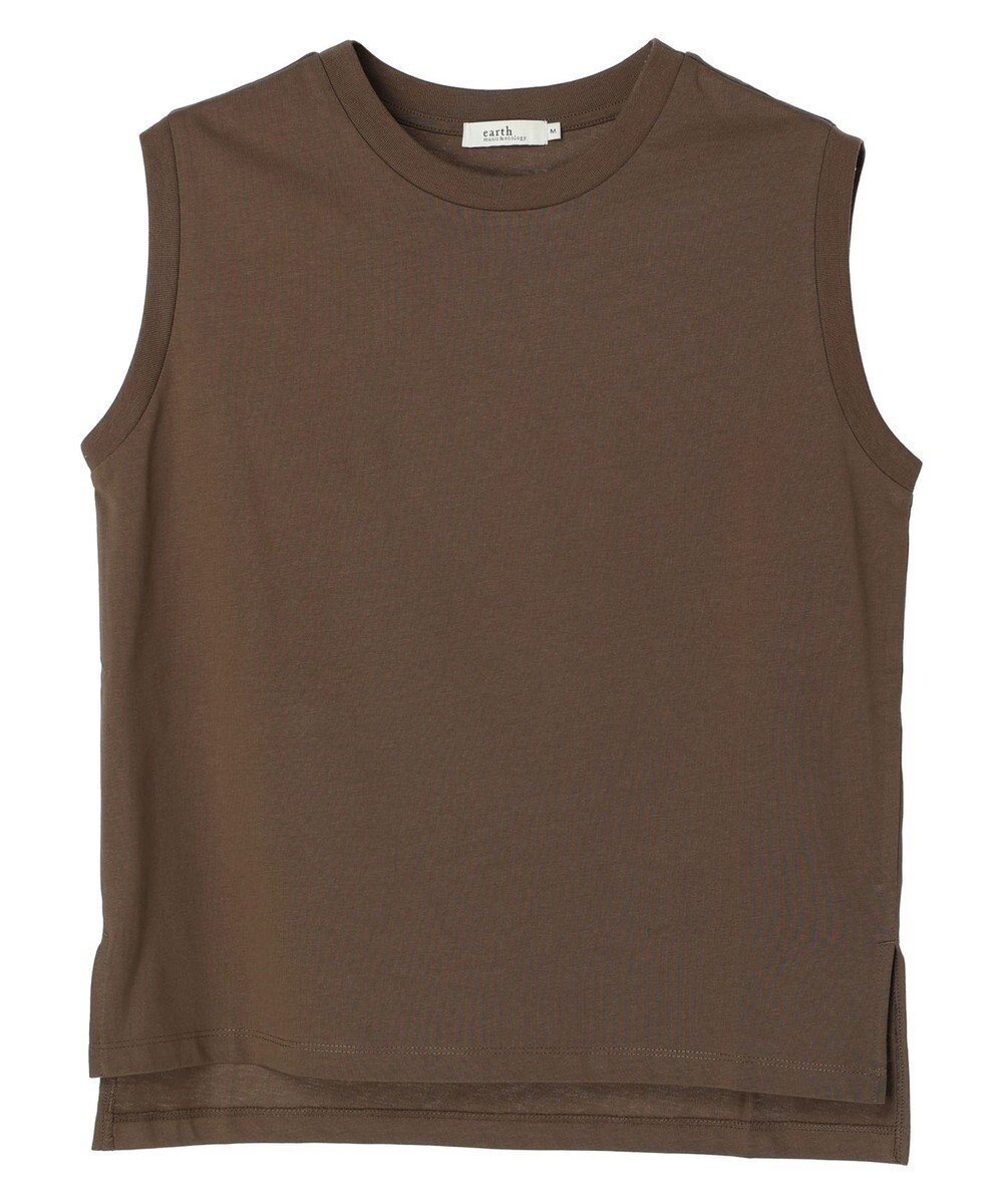 earth music&ecology ノースリーブカットソー（汗じみ防止） 