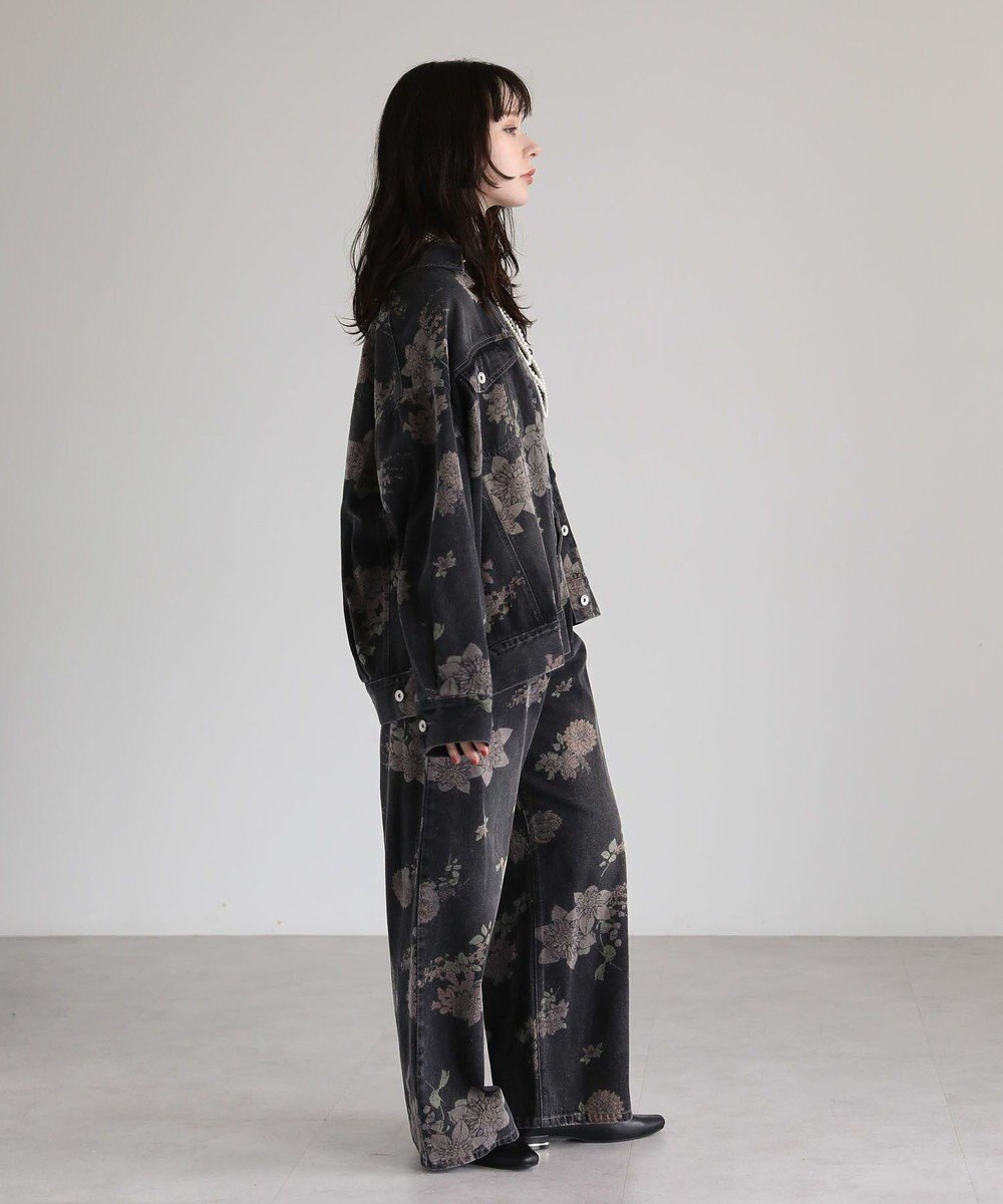 Green Parks ・SUGAR SPOON フラワーptデニムパンツ 