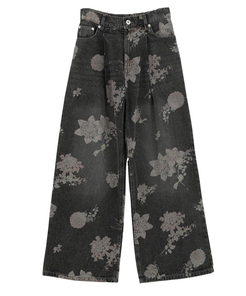 Green Parks ・SUGAR SPOON フラワーptデニムパンツ 