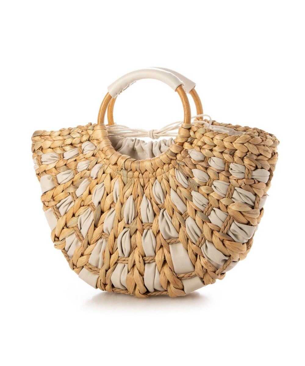 UNBILLION カシュカシュ cachecache / バンクワンコンビラウンドカゴバッグ 