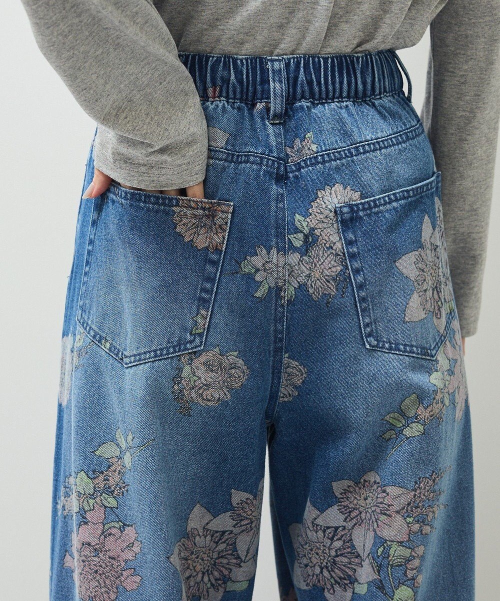Green Parks ・SUGAR SPOON フラワーptデニムパンツ 