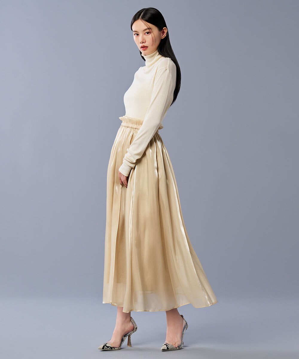 uncrave 【手洗い可】ブライトシャンブレー スカート（uncrave STANDARD） 