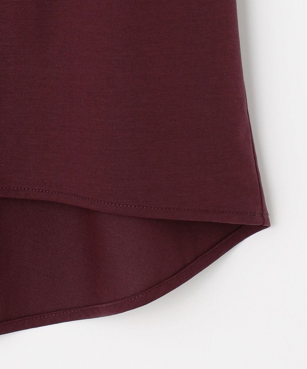 J.PRESS LADIES 【接触冷感】プレーティングジャージー ペプラム カットソー 