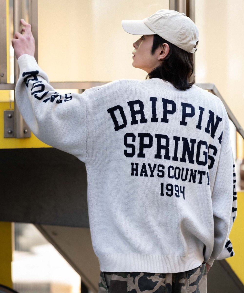 WEGO スリーブロゴニットプルオーバー 