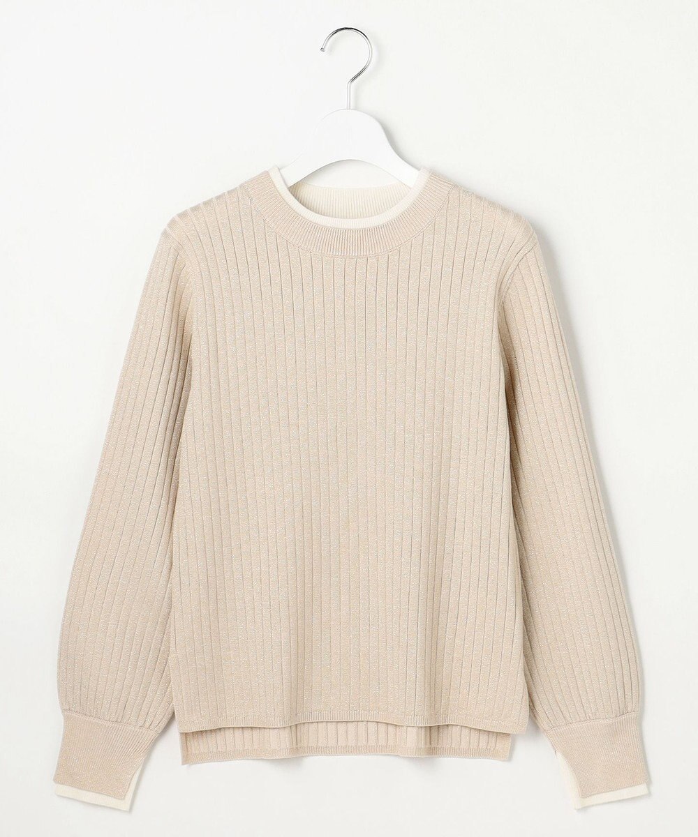 ANY SIS S 【WEB・一部店舗限定】ダブルカラー ニット 