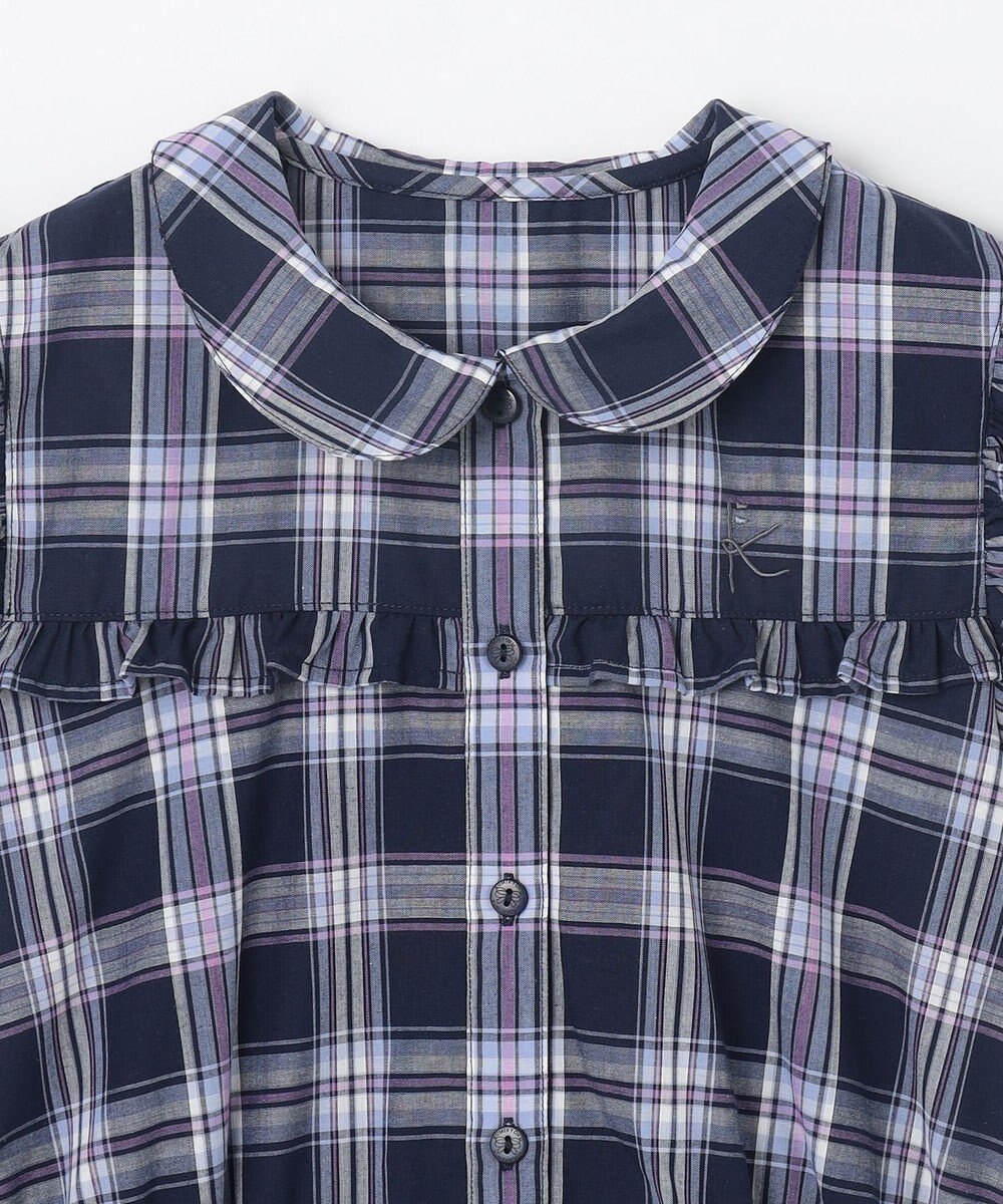 組曲 KIDS 【150-160㎝】プランタンチェック ワンピース 