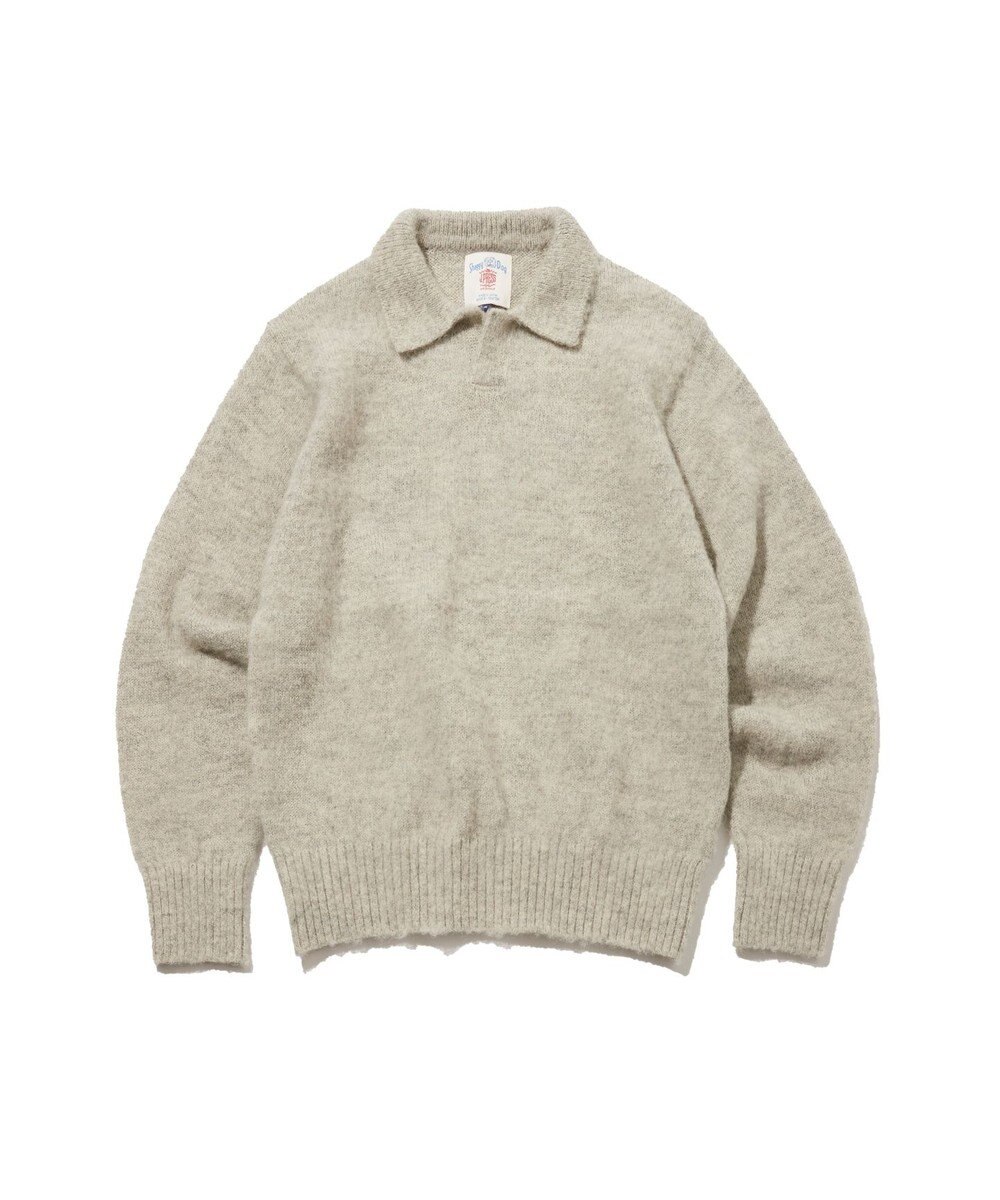 J.PRESS MEN 【J.PRESS ORIGINALS】Shaggy Dog Sweater Skipper Polo / Japan Made 
