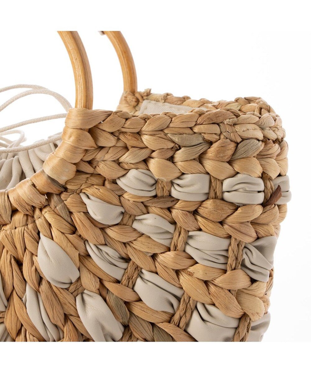 UNBILLION カシュカシュ cachecache / バンクワンコンビラウンドカゴバッグ 