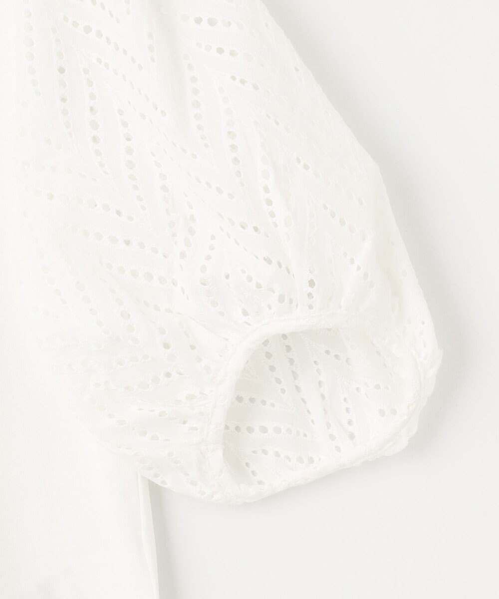 ANY スリーブレースコンビTシャツ 